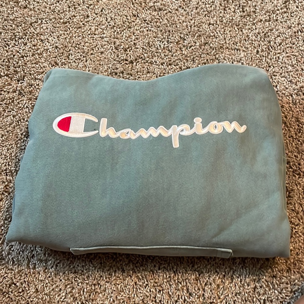 Green Champion hoodie